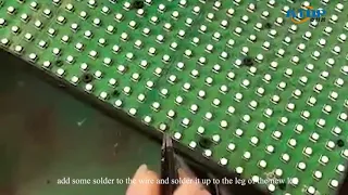 How to repair the dead LEDs on your outdoor P6 led module while the four PCB pads are also missing?