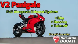 New Ducati V2 Panigale with Full Akrapovic Titanium exhaust system - With Revving!!!
