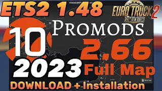 Ets2 1.48 Promods 2.66 Full Map Download + Installation With Middle East add-on Step by Step #ets2