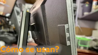 Cómo usar puertos USB de monitor Dell?