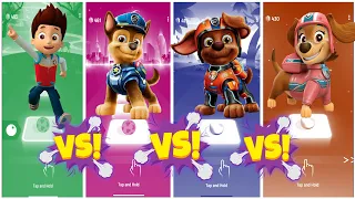 PAW PATROL: RYDER 🆚 CHASE 🆚 ZUMA 🆚 LIBERTY - Tiles Hop EDM Rush