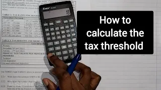 tax threshold calculation REQUESTED VIDEO| Income tax| grade 12 only topic