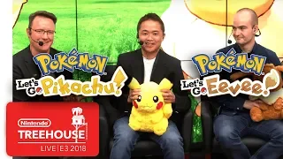 Pokémon: Let's Go, Pikachu! & Pokémon: Let's Go, Eevee! - Nintendo Treehouse: Live | E3 2018