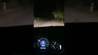 Mercedes-Benz e633.0 0-100 acceleration. Enough speedy. Night time. POV and amazing exhaust