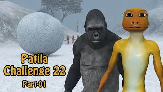 Patila Challenge 22 Part 01. Patila - Missed The Stranger Gorilla In Winter Animated Short Film.