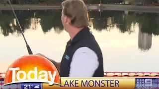 Fishing segment on live tv goes horribly wrong