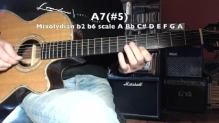 Jazz Guitar - Imaj7 VI7 IIm7 bII7 chords scales & arpeggios Demo