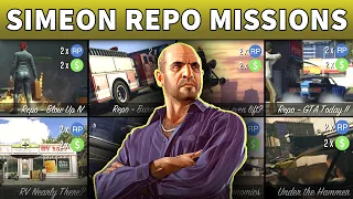 ALL REPO MISSIONS GUIDE (Simeon Yetarian) | GTA Online DOUBLE MONEY WEEK (No Flying Vehicles)