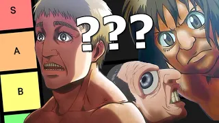 Ranking Attack on Titan Pure Titans by WHO I'D PUNCH?!