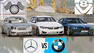 Lotu Şəmi E420 Dördgöz Vs Varlı Qaqalar BMW M5 M3 4.4 | Maşın Oyunları | BeamNG.Driver #malikbedelov