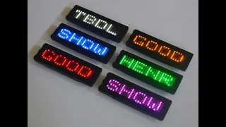 LED name badge / tags