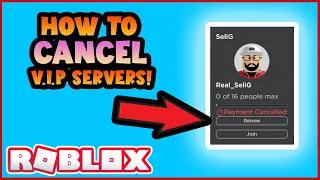 *NEW* How to CANCEL your private server ROBLOX 2024