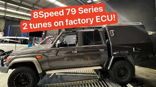 79 Series Landcruiser with 8 Speed auto and 2 tunes on factory ecu. World First?!?! @ZeroTo60Tube