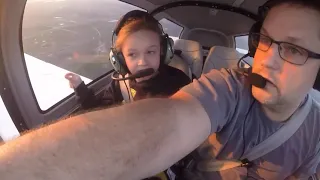 Evie first Airplane Ride! Grumman Tiger