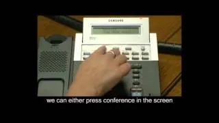 Instructions on How to Set Up a Conference Call on a Samsung OfficeServ Telephone System