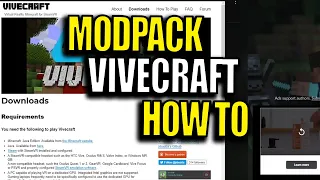 How to install Vivecraft to Minecraft Modpacks
