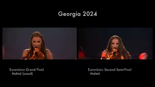 Nutsa Buzaladze - Firefighter | Georgia 🇬🇪 | GRAND FINAL 🔊 vs Eurovision Second Semi-Final (2024)