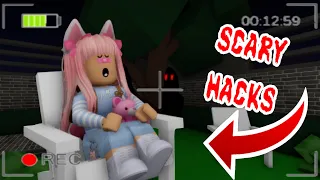 😰Probando Scary hacks en Brookhaven😬/Roblox