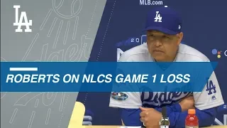 NLCS Gm1: Roberts discusses the Dodgers 6-5 Game 1 loss