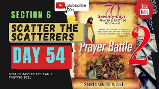 🔴 Day 54 MFM 70 Days Prayer & Fasting Programme 2021 Prayer