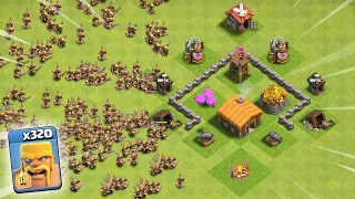 *NEW* Level 11 Barbarian Army Vs Every Town Hall - Clash Of Clans