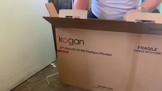 Kogan 27inch Ultra HD 4K IPS Freesync Monitor Unboxing & Hands On