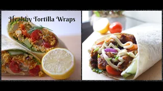 Healthy Tortilla Wraps Recipes in 2 Easy Ways|How to make Tofu Tasty |Vegan |Peanut & Scrambled Tofu