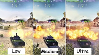 World Of Tanks 1080p Comparison - PC Low / Medium / Ultra Graphics