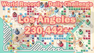 [230k+] World Record on 8/8/21 LA Mini Motorways Daily Challenge (sheeeeeesh)