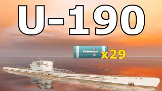 World of WarShips U-190 - 2 Kills  201K Damage