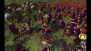 Total War ROME 2  |  GUARDIA PRETORIANA A ORO 3 VS 19 PLEBES Y GENERAL (ORO 3)