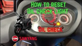 SYM HD2 oil check light