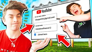 Zveřejnil jsem HESLO mého YOUTUBE KANÁLU… a tohle se stalo