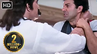 तो पहलवान नहीं राजा साहब का पालतू कुत्ता है |  Sunny Deol | Superhit Action Scene | Ajay {1996}