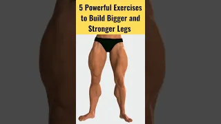 5 Powerful Exercises to Build Bigger and Stronger Legs