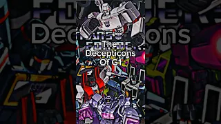 The Decepticons of G1 #transformers #shorts #edit #transformersg1 #megatron #starscream #decepticons