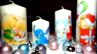 DIY CANDELE PERSONALIZZATE / PRINTED CANDLES - Idea regalo per Natale - 🎅🎄