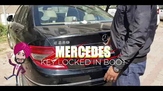 Mercedes C Class Key locked in Trunk | Boot | Dicky