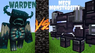 WARDEN VS Mech Monstrosity / Minecraft Mob Battle