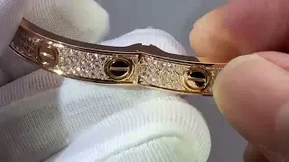 How to open cartier paved love bracelet