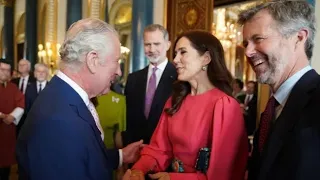 Royals unite at the pre-coronation reception in Buckingham palace #Royals #coronation #kingcharles