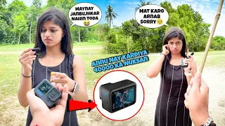 Cute Girl Mera 41000 Ka GoPro Tut Diya 😭|| Cute Girl Gopro Prank😱|| @ARNABLIFESTYLE