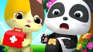 Baby Panda Got Injured | Doctor Cartoon | Boo Boo Song | Kids Songs | Baby Cartoon | BabyBus