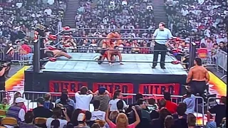 The Steiner Brothers Do Their Run Around In Circles Dog Routine Pose & Meng Kicks Rick in the Bum 97