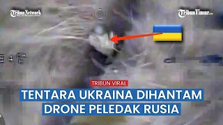 Serangan Drone Peledak Rusia Rusaki Benteng dan Tank Ukraina