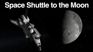 KSP - Space Shuttle around the Moon