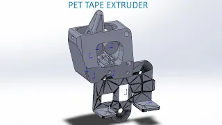 Ленточный экструдер. 3D печать ПЭТ лентой.