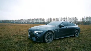 MERCEDES AMG GT63 IN FIRE! A russian blogger burning his NEW Mercedes AMG GT63