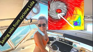 Sailing ahead of a HUGE Cyclone & Dee Single Handing when the skipper fell ill. Part 1.