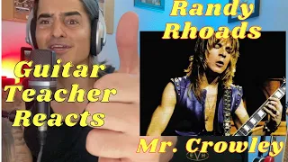 Guitar Teacher REACTS - Randy Rhoads Mr. Crowley Live 1981